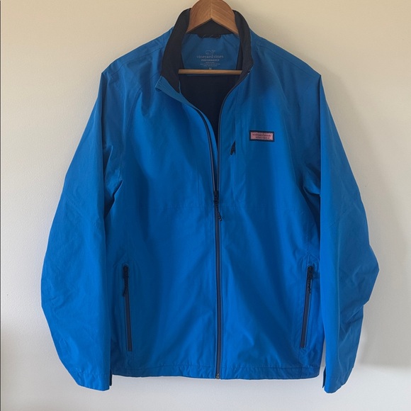 Vineyard Vines Men's Regatta Windbreaker Jacket Spinnaker Blue Size Medium - Picture 4 of 16
